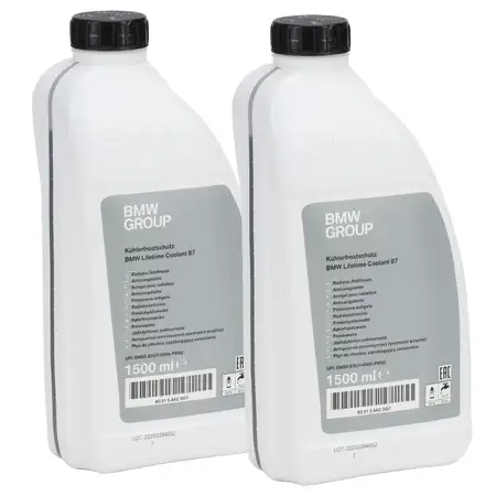 2x 1,5L ORIGINAL BMW Frostschutz K&uuml;hlerfrostschutz Konzentrat BLAU / GR&Uuml;N 83515A6CDD7