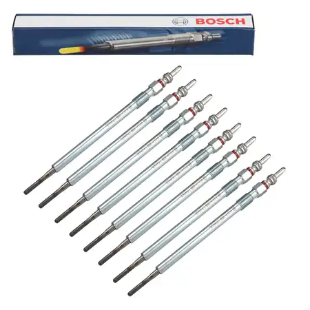 8x BOSCH GLP2-HS GLP202 Gl&uuml;hkerze MERCEDES W211 X164 W164 W221 420/450 CDI OM629