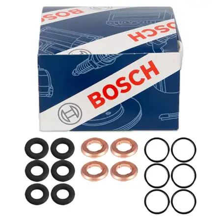 6x BOSCH Dichtungssatz Einspritzd&uuml;se AUDI A4 B8 B9 A6 C7 C8 Q5 8RB A5 VW Touareg 3.0 TDI