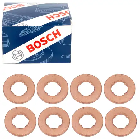 8x BOSCH F00VC17503 Dichtring D&uuml;senhalter W&auml;rmeschutzscheibe BMW E38 E65-67 740d 745d M67