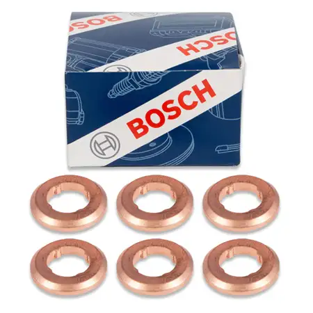 6x BOSCH F00VP01009 Dichtring D&uuml;senhalter W&auml;rmeschutzscheibe f&uuml;r AUDI PORSCHE VW 3.0 TDI