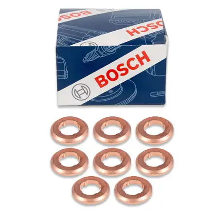 8x BOSCH F00VP01009 Dichtring D&uuml;senhalter W&auml;rmeschutzscheibe AUDI SQ7 TDI VW 4.0 V8 TDI