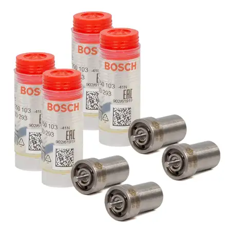 4x BOSCH 0434250103 Einspritzd&uuml;se Zapfend&uuml;se VW Golf 2 Jetta 2 1.6 D/TD T3 1.7 D