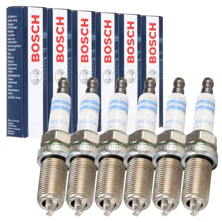 6x BOSCH FR7NI33 0242236528 Z&uuml;ndkerze VOLVO S80 II V70 III XC60 XC70 II XC90 I 3.2 T6