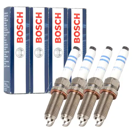 4x BOSCH 0241140537 VA6SIP80 Z&uuml;ndkerze MERCEDES W176 W177 W246 W247 W204 W205