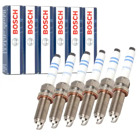 6x BOSCH 0241140537 VA6SIP80 Z&uuml;ndkerze MERCEDES W204 W205 W212 W213 M276 M264