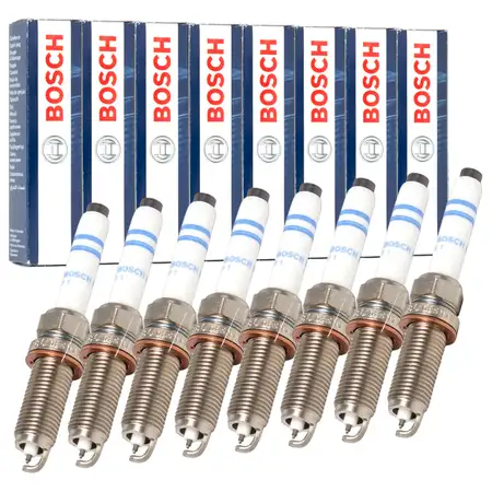 8x BOSCH 0241140537 VA6SIP80 Z&uuml;ndkerze MERCEDES W205 W213 63AMG M176 M177 M178