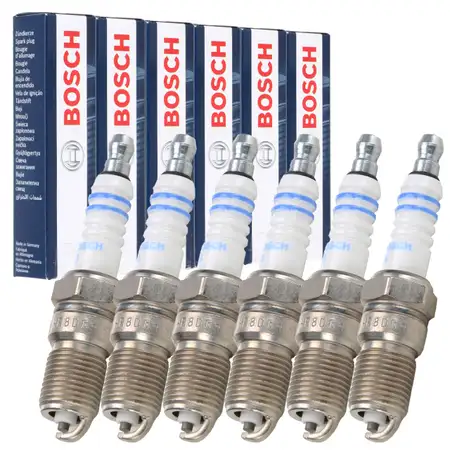 6x BOSCH 0242229655 HR8D+ Z&uuml;ndkerze MERCEDES W124 190 W201 W463 W126 R107 R129 M103