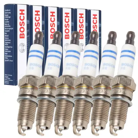 6x BOSCH 0242135510 YR7LPP332W Z&uuml;ndkerze AUDI A3 8P VW Golf 4 5 R32 T5 PORSCHE Cayenne 3.2