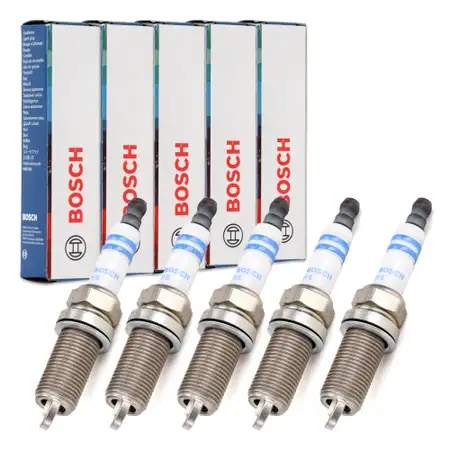 5x BOSCH FR7SE 0242236664 Z&uuml;ndkerze VOLVO C30 (533) C70 II S40 II V50 2.4 140/170 PS