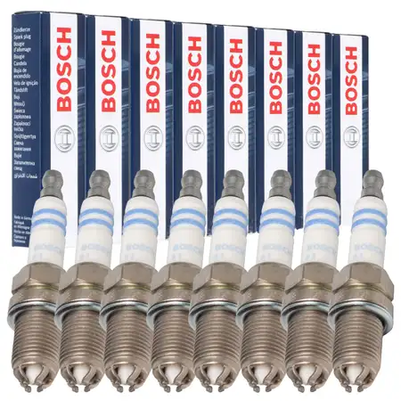 8x BOSCH FGR7DQP+ 0242236562 Z&uuml;ndkerze BMW 5er 6er 7er 8er Z8 M60 M62 N62 S62