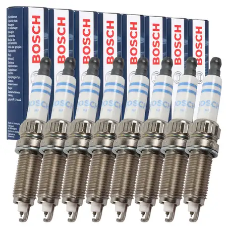 8x BOSCH ZR5TPP33 0242145515 Z&uuml;ndkerze BMW 5er 550i 6er 650i 7er 750i X5M X6M N63 S63