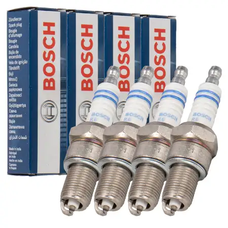 4x BOSCH WR7DC+ 0242235663 Z&uuml;ndkerze VW Golf 1 2 3 Passat Bulli T1 T2 T3 T4