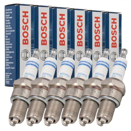 6x BOSCH WR7DC+ 0242235663 Z&uuml;ndkerze PORSCHE 911 3.2 SC / Carrera + 968 3.0