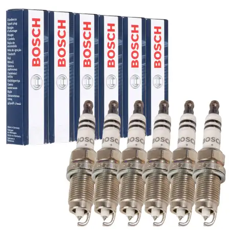 6x BOSCH FR7HPP33+ 0242236566 Z&uuml;ndkerze VW Golf 4 Bora Sharan T4 2.8 V6 VR6