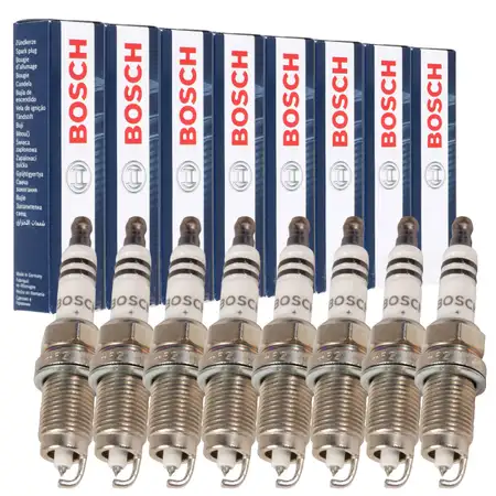 8x BOSCH FR7HPP33+ 0242236566 Z&uuml;ndkerze VW Passat Variant B5 4.0 W8 4motion