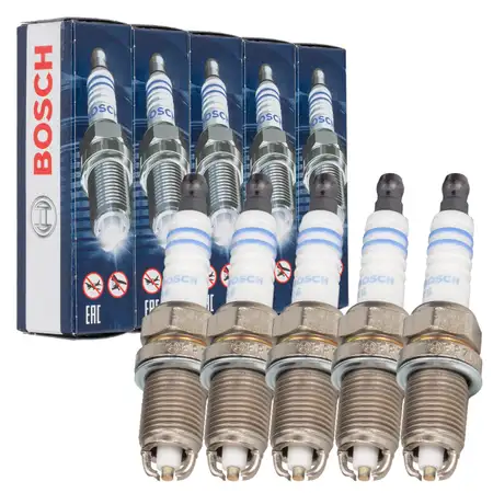 5x BOSCH FR7LDC+ 0242235668 Z&uuml;ndkerze VW Transporter T4 2.5 115 PS 101000051AA