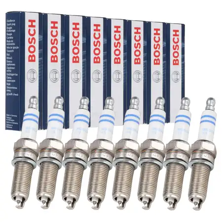 8x BOSCH YR7MPP33 0242135509 Z&uuml;ndkerze MERCEDES W211 W463 W221 R230 500 M273