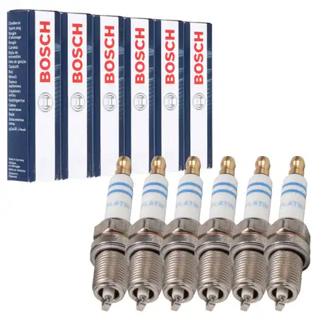 6x BOSCH FR6DPP332S 0242240628 Z&uuml;ndkerze PORSCHE 997 3.6 Turbo 3.6 GT2 / RS