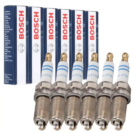 6x BOSCH FR6NPP332 0242240637 Z&uuml;ndkerze PORSCHE 997 991 3.8 Turbo / GT2 RS