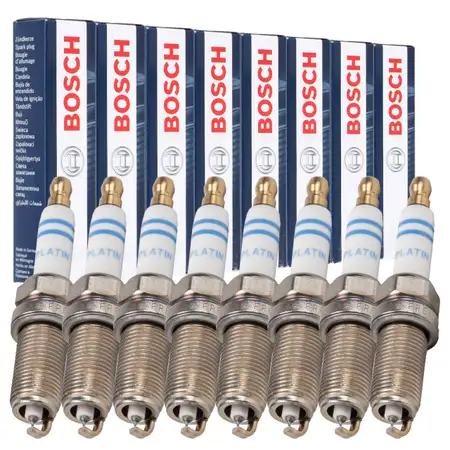 8x BOSCH FR6NPP332 0242240637 Z&uuml;ndkerze PORSCHE Cayenne (9PA 92A) Panamera (970) 4.8 Turbo