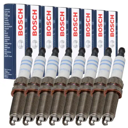 8x BOSCH ZR6SII3320 0242140521 Z&uuml;ndkerze MERCEDES W212 W463 W166 W221 W222 M157 M278