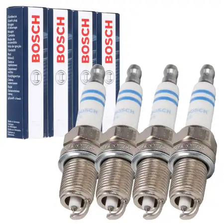 4x BOSCH FR7KPP332 0242235776 Z&uuml;ndkerze BMW 1er E81-88 3er E46 E90-93 5er E60 X1 X3 Z4