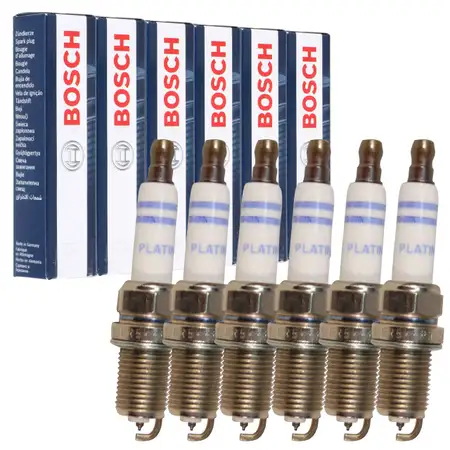 6x BOSCH FR5KPP332S 0242245576 Z&uuml;ndkerze AUDI A4 S4 A5 S5 A6 A7 A8 VW Touareg V6