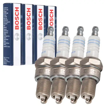 4x BOSCH WR5DC+ 0242245552 Z&uuml;ndkerze VW Golf 1 1.6 GTI Passat Polo Scirocco