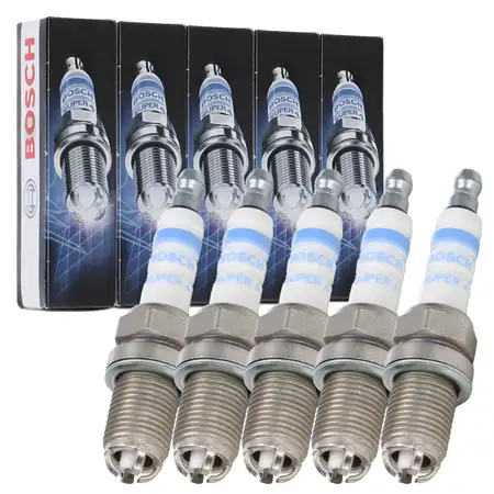 5x BOSCH 0242232502 FR78X Z&uuml;ndkerze VW California Transporter T4 2.5 115 PS ab 05.1999