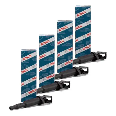 4x BOSCH 0221504464 Z&uuml;ndspule BMW 1er E87 3er E46 E90 E91 5er E60 X1 E84 X3 E83 Z4 E85