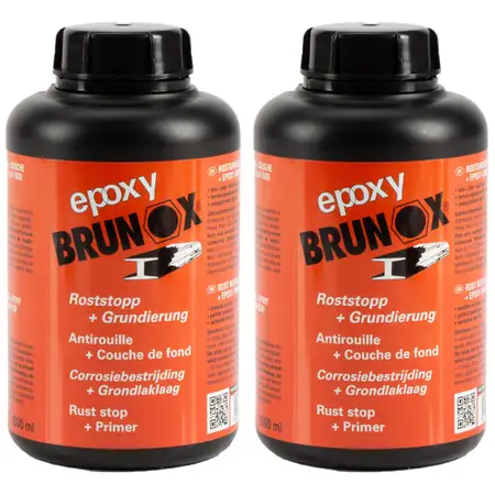 2x 1L BRUNOX BR100EP Epoxy Rostumwandler Rostsanierer Rostentferner Grundierung Schutz