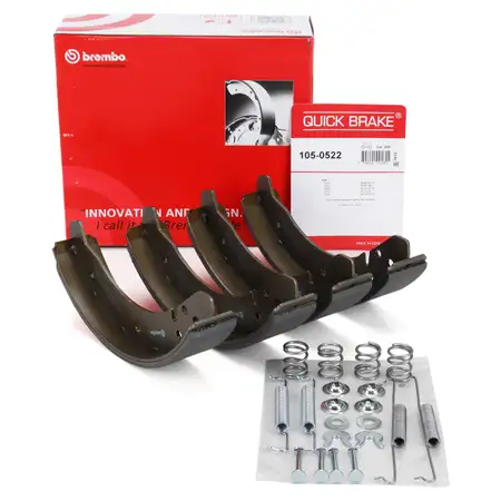 BREMBO S85501 Bremsbacken + Zubeh&ouml;r Satz PORSCHE 924 2.0 hinten VW K&auml;fer vorne / hinten