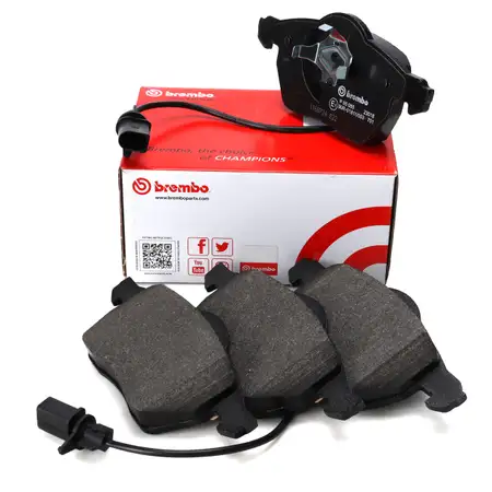 BREMBO P85085 Bremsbel&auml;ge + Wako VW Passat B5 AUDI A4 B6 B7 A6 C5 C6 SKODA Superb 1 vorne