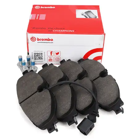 BREMBO P85126 Bremsbel&auml;ge + Wako AUDI A3 8V 8Y SEAT Leon 5F VW Golf 7 Passat B8 vorne