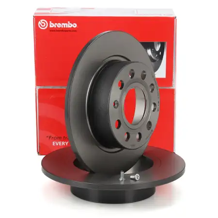 BREMBO Bremsscheiben f&uuml;r Audi A3 Seat Skoda VW Golf 5 6 Jetta hinten 08.9502.11