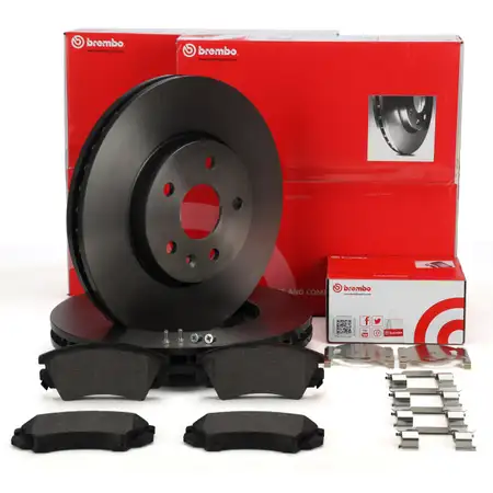 BREMBO Bremsscheiben + Bremsbel&auml;ge OPEL Insignia A 17 Zoll RPO J61 SAAB 9-5 (YS3G) vorne