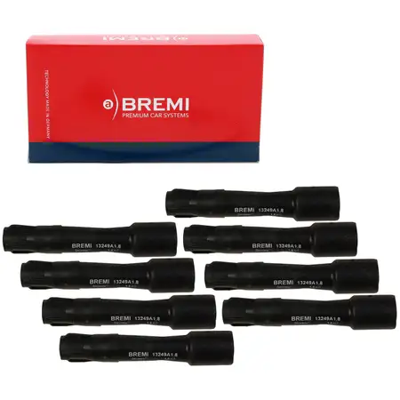 8x BREMI Z&uuml;ndkerzenstecker BMW 5er E34 E39 7er E32 E38 X5 E53 M60 M62 S62 12131730521