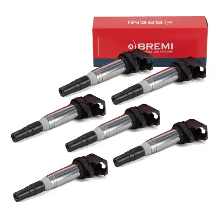 6x BREMI 20360 Z&uuml;ndspule BMW E81-88 F20/21 F22/23 E46 E90-93 E30-34 E39 E60/61 F10/11