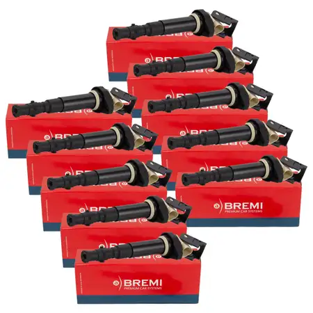 10x BREMI 20631 Z&uuml;ndspule BMW 5er E60 E61 M5 6er E63 E64 M6 S85 B50A 507 PS 12137841556