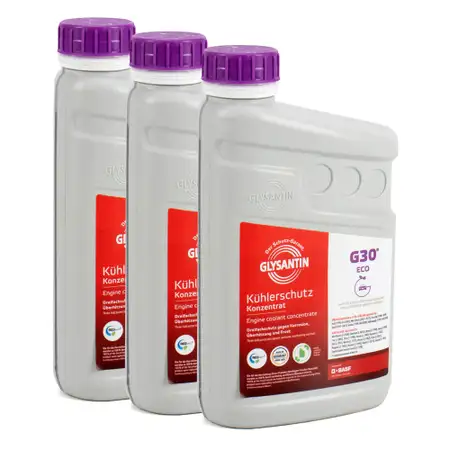 3L 3 Liter BASF GLYSANTIN Frostschutz K&uuml;hlerfrostschutz Konzentrat G30 Eco PINK