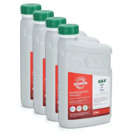 4L 4 Liter BASF GLYSANTIN Frostschutz K&uuml;hlerfrostschutz Konzentrat G64 Eco GR&Uuml;N