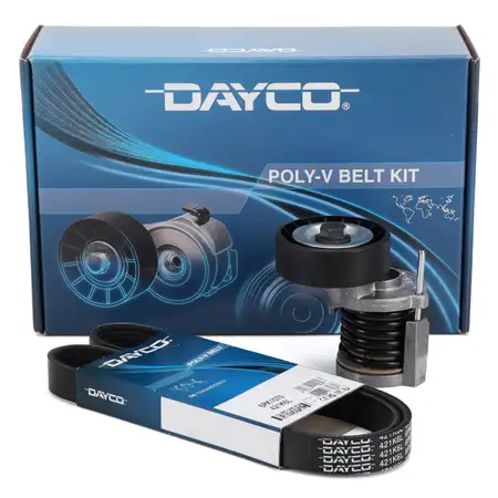 DAYCO KPV262 Keilrippenriemen + Riemenspanner VW Golf 6 Passat Tiguan Touran 1.6/2.0 TDI