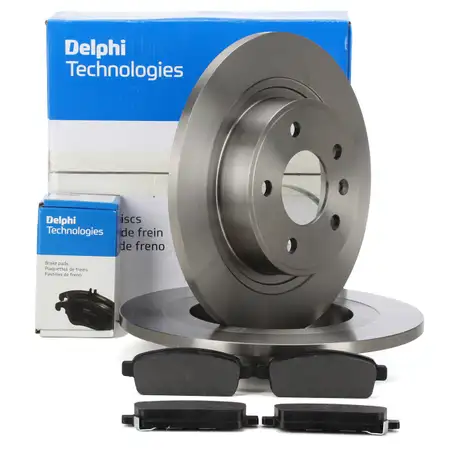 DELPHI Bremsscheiben + Bremsbel&auml;ge OPEL Astra J Zafira C Cascada Ampera hinten