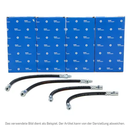 4x DELPHI Bremsschlauch VW Transporter T4 01.1996-04.1999 vorne + hinten innen