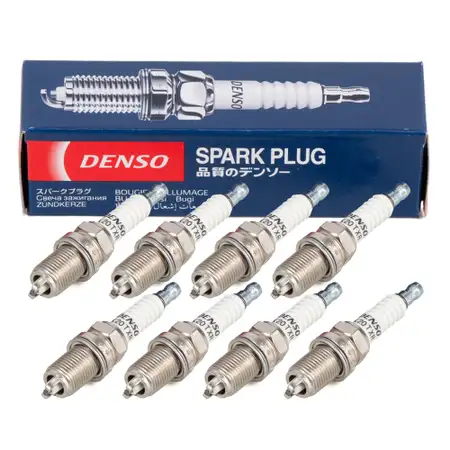 8x DENSO K20TXR Z&uuml;ndkerze AUDI 4.2 V8 BMW M60 M62 N62 S62 LAND ROVER VW 4.0 W8