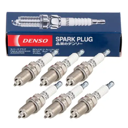 6x DENSO K20TXR Z&uuml;ndkerze f&uuml;r AUDI BMW CITROEN FORD MERCEDES OPEL PEUGEOT VW