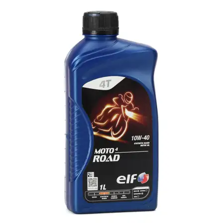 1L 1 Liter ELF Motor&ouml;l &Ouml;L 4T 4-TAKT MOTO 4 ROAD 10W-40 10W40 JASO MA2 API SN