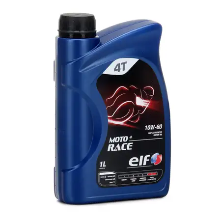 ELF Motor&ouml;l &Ouml;L 4T 4-TAKT MOTO 4 RACE 10W-60 10W60 API SN JASO MA2 - 1L 1 Liter