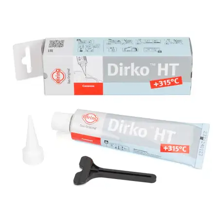 ELRING 527.291 DIRKO HT &Ouml;lwannendichtung Silikon Dichtmasse grau -60 &deg;C bis +315 &deg;C 70ml